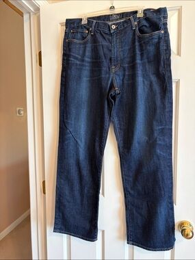 Lucky Brand Men's Dark Blue Straight-Leg Jeans * 181 relaxed straight